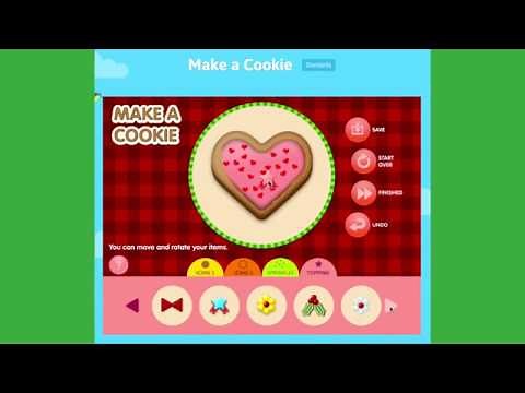 Make a Cookie Game | let's make delicious cookies// ABCya game