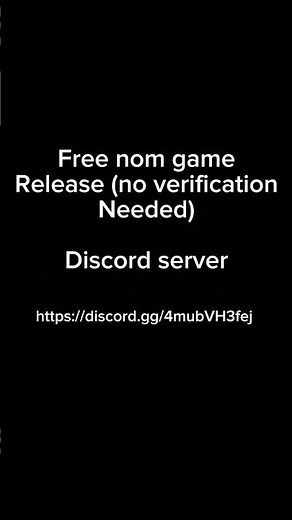 https://discord.gg/4mubVH3fej free nom game release on discord server #robloxnom #nom #robloxnomgame