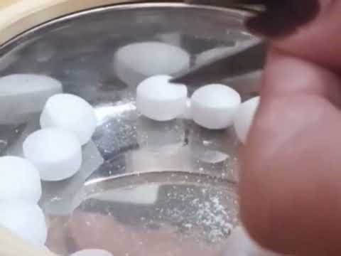 Naphthalence balls new packs & and scissors, cutting making naphthalence powder smelling 🤍⚪️⚪️⚪️✂️👃