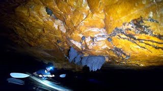 Inside a giant marble mine reached only by water