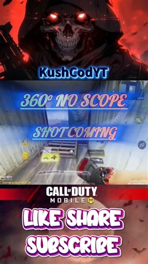 😱 360° Shot Without Scope 😎 #cod #callofduty #codmlive #gaming #shorts @kushcodyt_Live