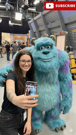 A selfie with Monsters, Inc cast backstage #monstersinc