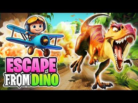 Going on a Dinosaur Hunt | Alien T-rex Escape | Brain Break | Movement Song with Actions