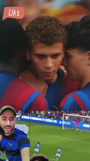 Hamza Abdelkarim's two goals for Barcelona against Birmingham#shorts