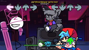 Fnf Minecfplayer sprite test Mod for Friday Night Funkin' | FNF Mods