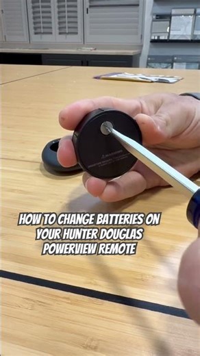 How to change batteries on a Hunter Douglas Powerview Remote