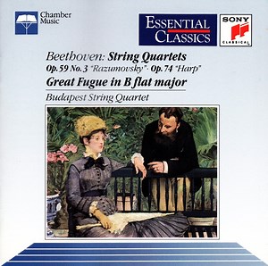 Beethoven, Budapest String Quartet - String Quartets Op. 59 No. 3 "Razumovsky" / Op. 74 "Harp" / Great Fugue In B Flat Major