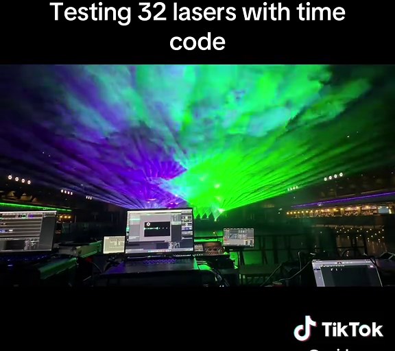 Testing 32 Lasers for EDM Rave Productions