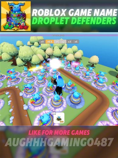 222 Roblox Game Name Droplet Defenders #Roblox #Game #Capcut #edit