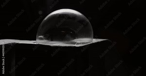 Motion controlled time lapse sequence of freezing bubbles