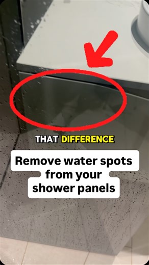 Spritzn on Instagram: "Nobody likes water spots on their shower panels, and if you leave them too long, there’s so much harder to remove. Stop them appearing in the first place with shaving cream! I use this hack to decrease how often I have to clean my shower. Give it a go today and thank me later 😊 Follow for more handy cleaning tips #shower #showercleaning #bathroom #cleaning #howto"