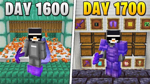 I Survived 1,700 Days in Hardcore Minecraft Journey