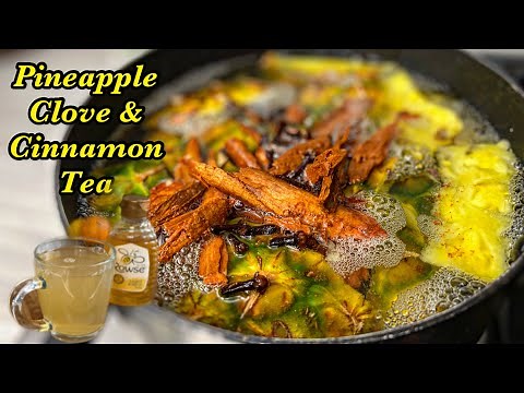 A delicious pineapple skin tea with cinnamon and cloves! Powerful tea with antioxidants!