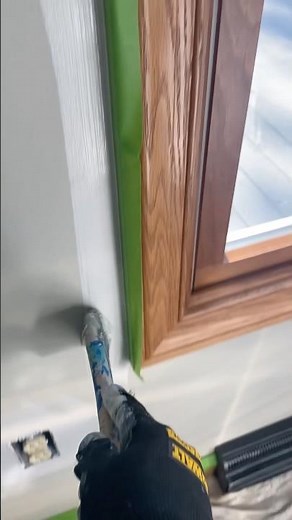 How to paint near trim with no brush marks.