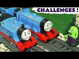 Thomas Trains Challenge and Racing Toy Train Stories