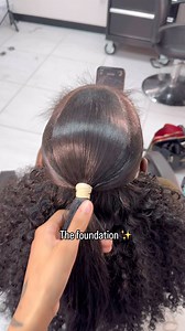 Licensed Beauty Professional on Instagram: "Half up half down foundation ✨tutorial COMING SOON • • • • Follow @thesleekcreation for more !! 🎀 #ponytail #sleekponytails #htxhairstylist #houstontx #atlhair #ponystyles #content #viral"