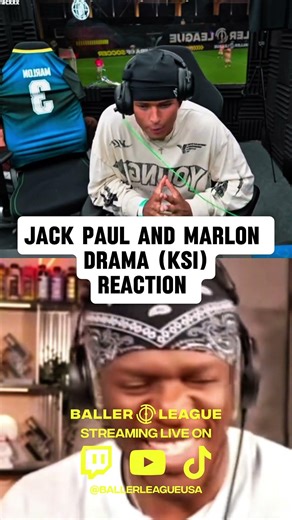 Jack paul and Marlon drama (ksl reaction) @BallerLeagueUSA #ballerleagueusa