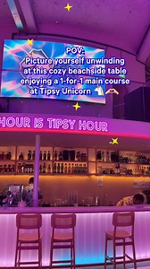 34K views · 23 reactions | Indulge in the ultimate beachfront dining experience at Tipsy Unicorn, where you can enjoy a 1-for-1 main course using your EZ-Link Rewards! Don't miss out on this exclusive offer—redeem and treat yourself to a delicious meal by the sea! View and redeem on our in-app rewards catalogue now https://bit.ly/RewardsxTipsyIGS *T&C Applies. #EZLink #EZLinkRewards | EZ-Link | Facebook