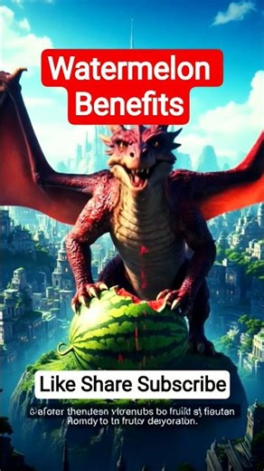 Watermelon Benefits #watermelon #3danimation #shorts #healthyfood