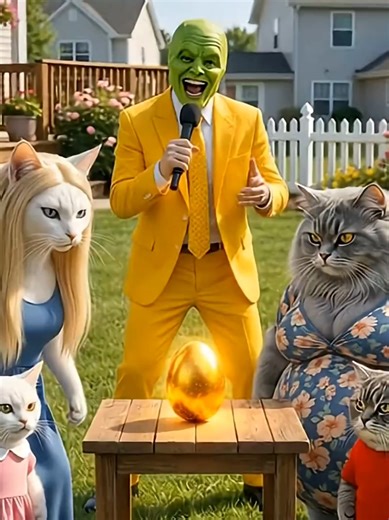 تحدي شد الحبل vs تحدي مين هيفوز بالبيضة الذهبية 😱 ولكن النهايه غير متوقعة 😱💥#ذكاء_اصطناعي #cat #meow #ai #shorts