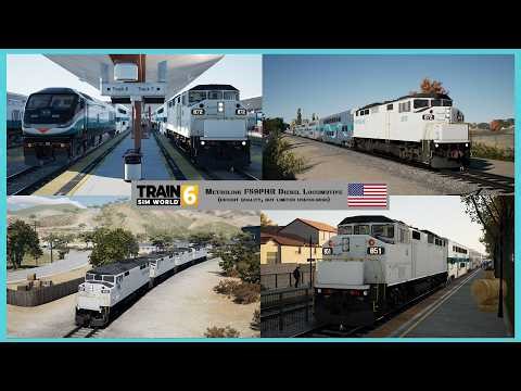 Metrolink F59PH Diesel Locomotive review ~ Train Sim World 6