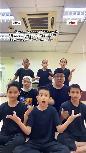 ✨ Young Dancers Shine with Sign Language in Heartfelt "Serumpun" Performance ✨