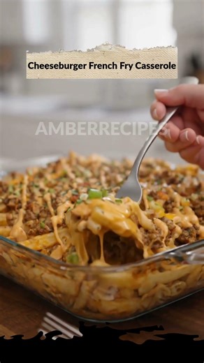 Cheeseburger French Fry Casserole