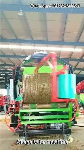 Efficiency in Action: Silage Baler Machine at Work! 🌾🚜