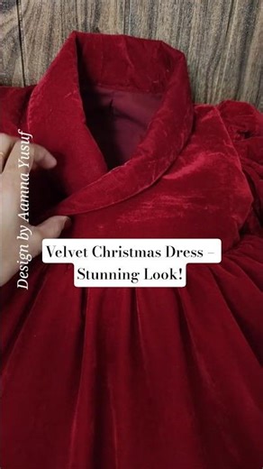 Luxury Velvet Baby Gown | Christmas Special