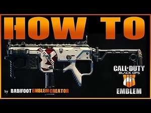 COD BO4 EMBLEM TUTORIAL - How to put an emblem on weapons