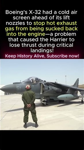 Boeing's X-32 Had A COLD AIR SHIELD. Stopped Hot Gas From Killing The Engine. Harrier FAILED.