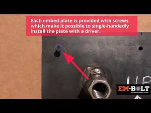 EM-BOLT Product Overview Video - Bolt-able Embed Plate