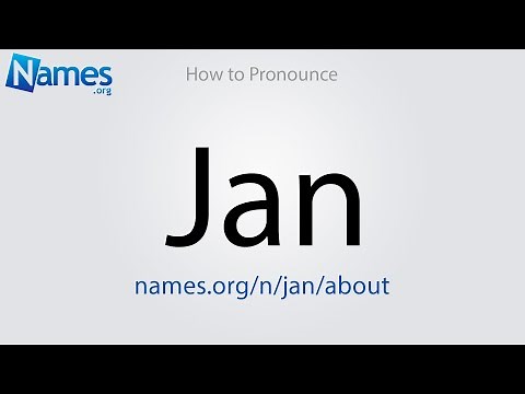 How to Pronounce Jan