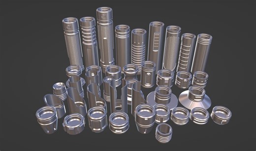 General Greebles DIY Lasersword Kit1 (STL Only) - Etsy