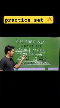 PRACTICE SET 🔥 🚨#cmshrischool #education #ytshorts #viralshorts