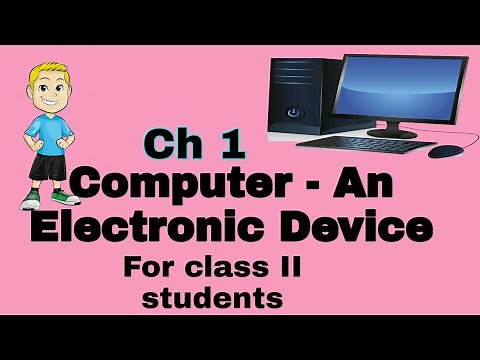 Computer An Electronic Device for class 2/II | Explanation of Chapter Computer An Electronic Device