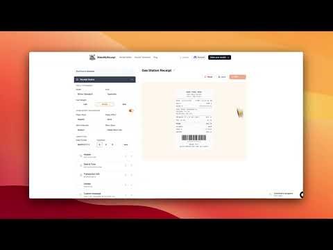 How to make a gas station receipt (fuel type, gallons, cost, + more)