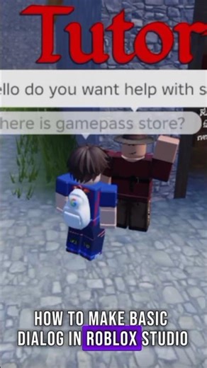 How To MAKE Basic Dialog In Roblox Studio #shorts #robloxstudio