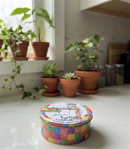 Colorful Vintage Maxine Tin Canister “ From My Kitchen Floor to You” , Maxine & Floyd Can - Etsy