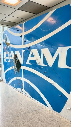 From the MD-82 T-Tail to the KLM 747 fuselage booth, the Boeing 777 and Rolls-Royce 747 engine cowling desks, you’ve seen some legendary aircraft pieces at CLT. The newest arrival? A custom Pan Am installation from MotoArt, celebrating the airline that shaped the golden age of aviation. Located on Concourse E. | Charlotte Douglas International Airport - CLT