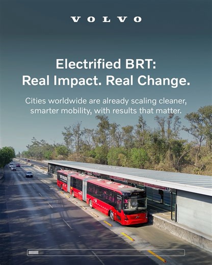 7.5K views · 100 reactions | Bus Rapid Transit (BRT) systems have already proven their power to move cities. Now, many of the systems are going electric, accelerating the shift to cleaner urban mobility. Cities like Mexico City are leading the way. Watch the video to see the real impact of electrified BRT – and why it matters. #VolvoBuses #Electromobility #Volvo7800Electric #ElectricBRT | Volvo Buses | Facebook