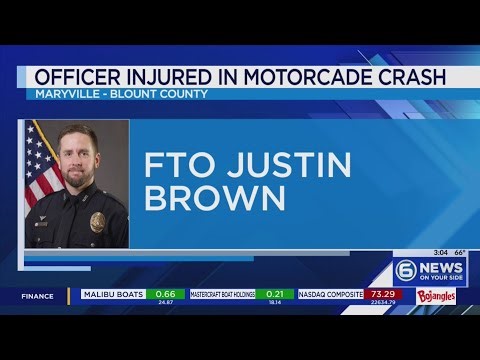 Maryville police officer injured in crash during Vance motorcade ‘in good spirits’