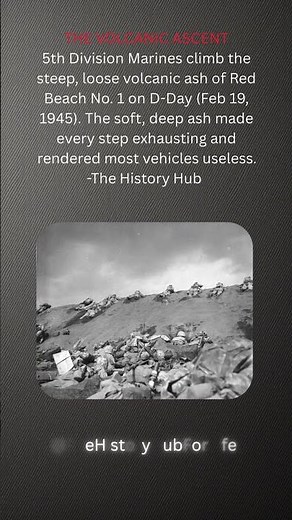 WW2 Rare Photos: The Volcanic Ascent: 5th Marines Climb Red Beach #usa #history #ww2 #worldwar2