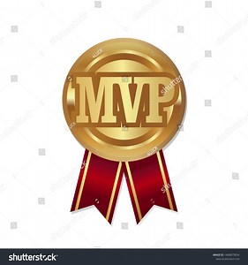 Mvp Gold Medal Badge Red Ribbon Stock Vector (Royalty Free) 1468875854 | Shutterstock