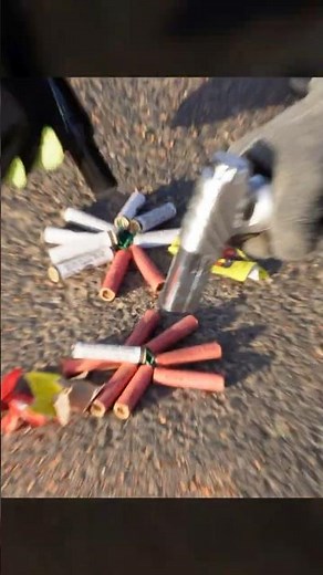 Two firecracker circles lit simultaneously 🧨💥 #shorts