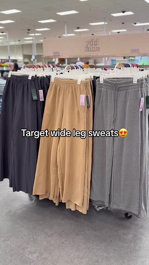 New Comfy Finds at Target: Wide Leg Sweatpants Haul