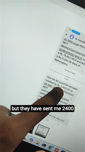 My First Internship Stipend 💸 | Earned ₹2400 in 2 Days