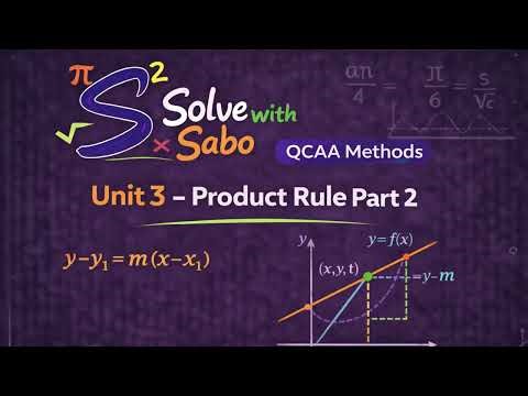 Differentiation using Product Rule (Part 2) - Unit 3 Math Methods