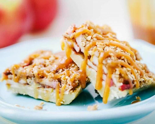 These Apple Pie Bars Disappear in Minutes (Must Be the Salted Caramel!)