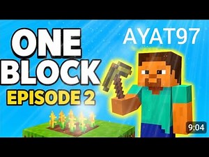 Minecraft One block Survival series episode 2 build a wheat farm